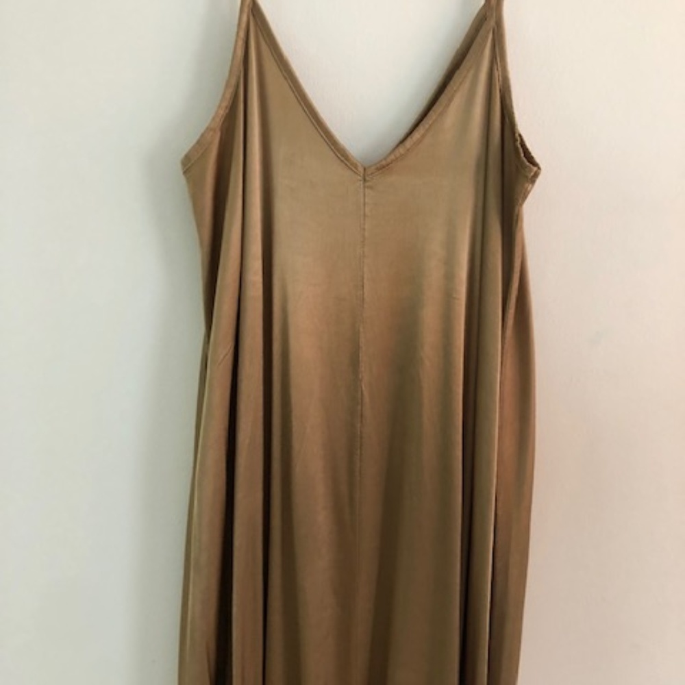 Mist Gold ITALIAN MAXI DRESS Women M/L